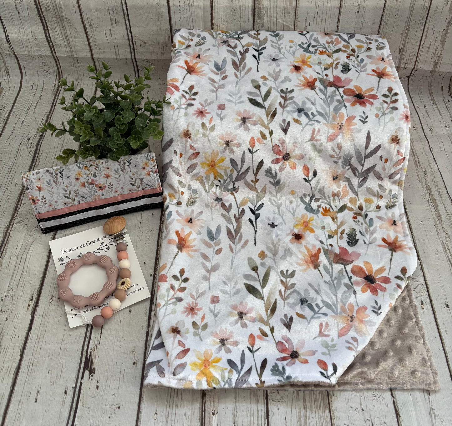 Ensemble cadeau champs de fleurs