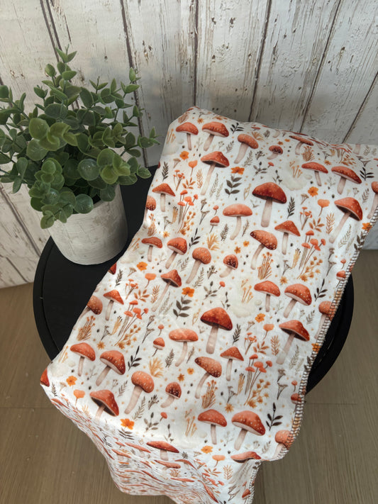 Couverture en squish forêt de champignons