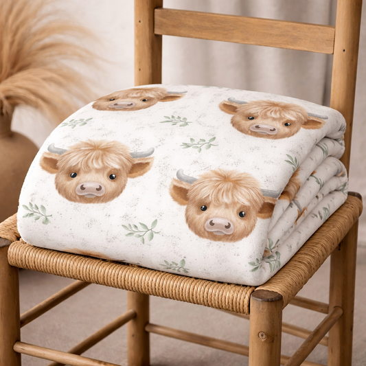 Couverture douceur bébé highland