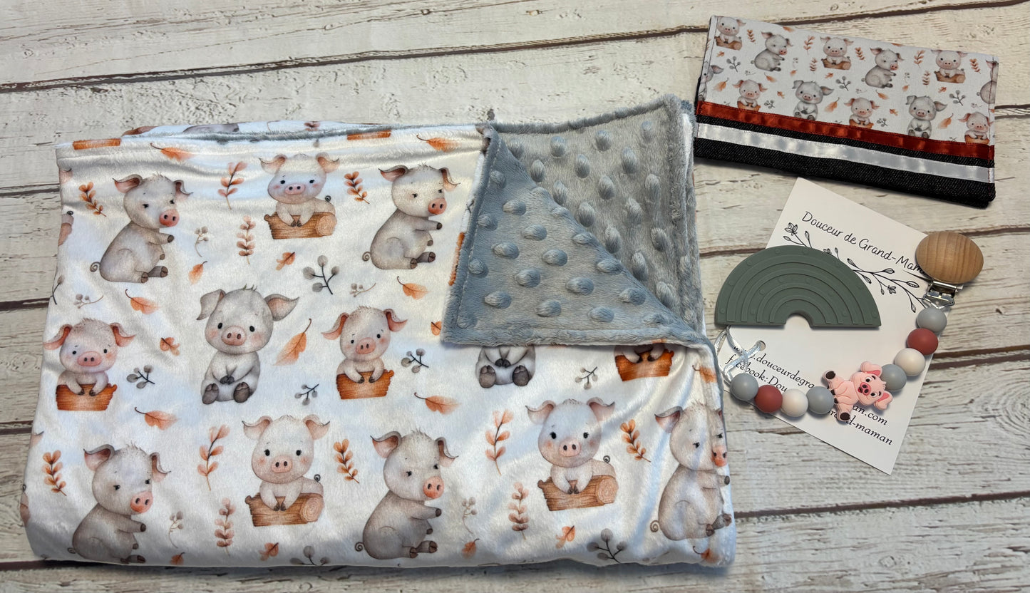 Ensemble cadeau Bébé cochon