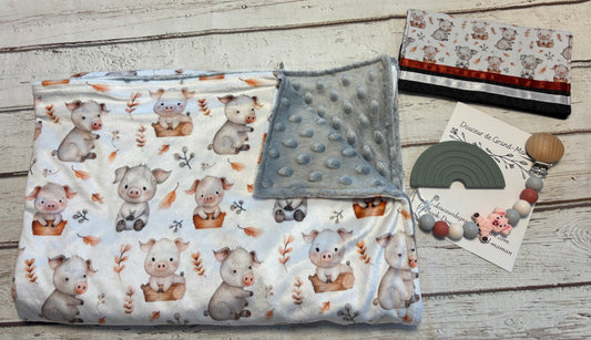 Ensemble cadeau Bébé cochon