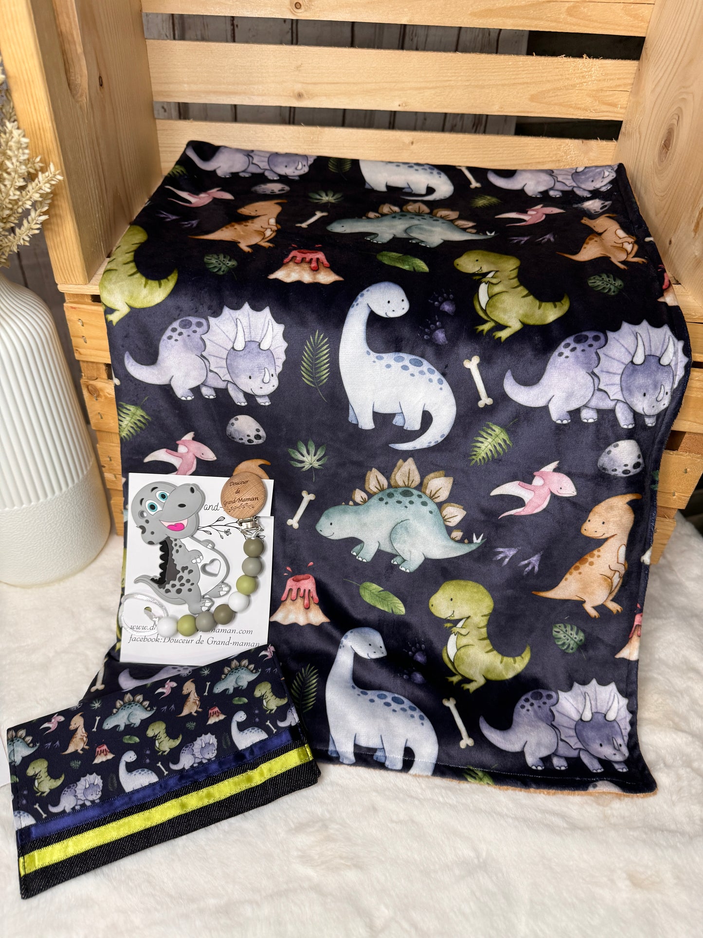 Ensemble cadeau dino Navy