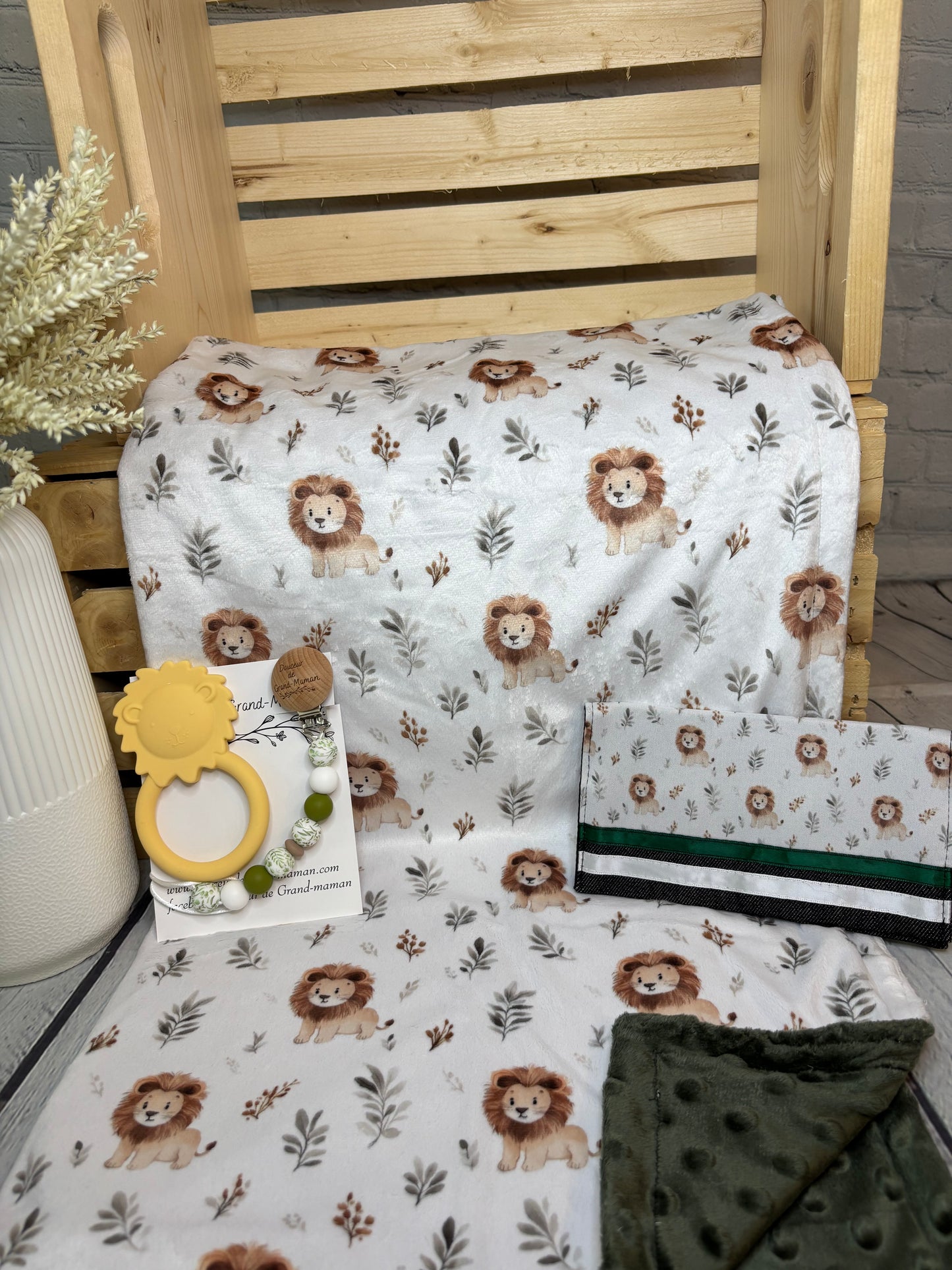 Ensemble cadeau lion