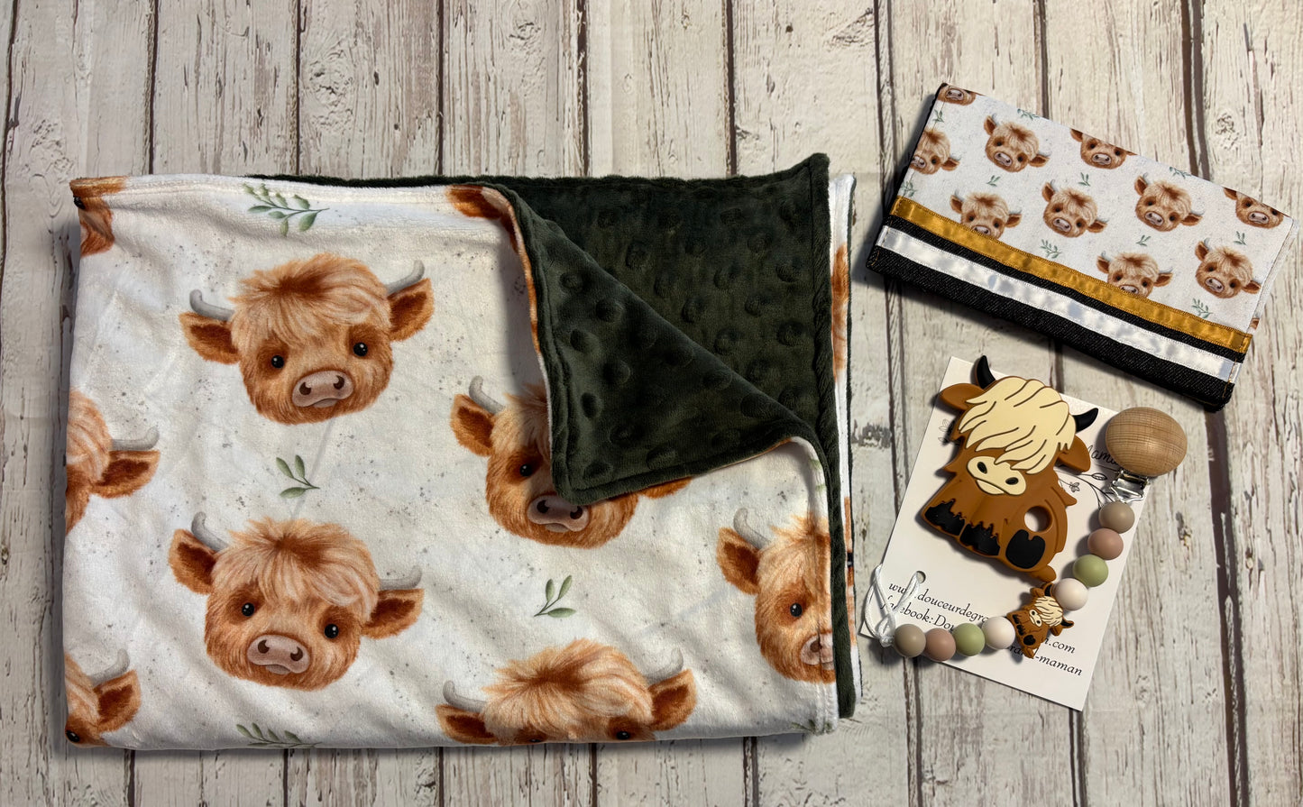 Ensemble cadeau Bébé highland