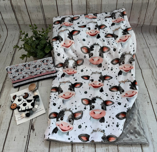 Ensemble cadeau vache rigolote