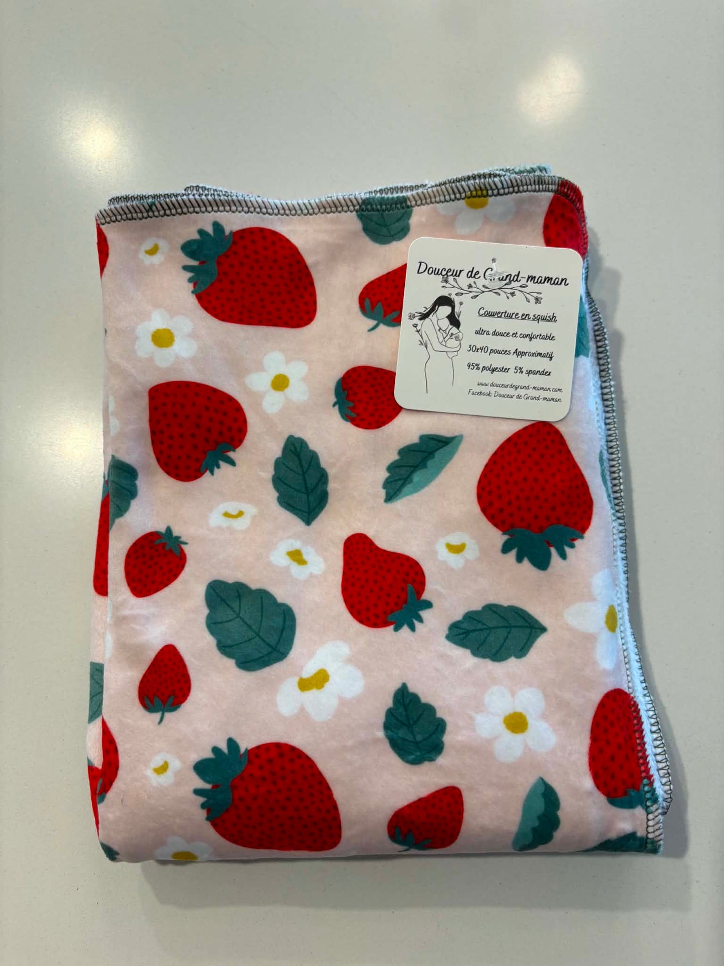 Couverture douceur Petite Fraise