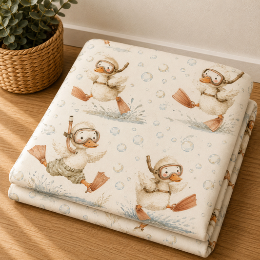 Couverture douceur Plouf le canard